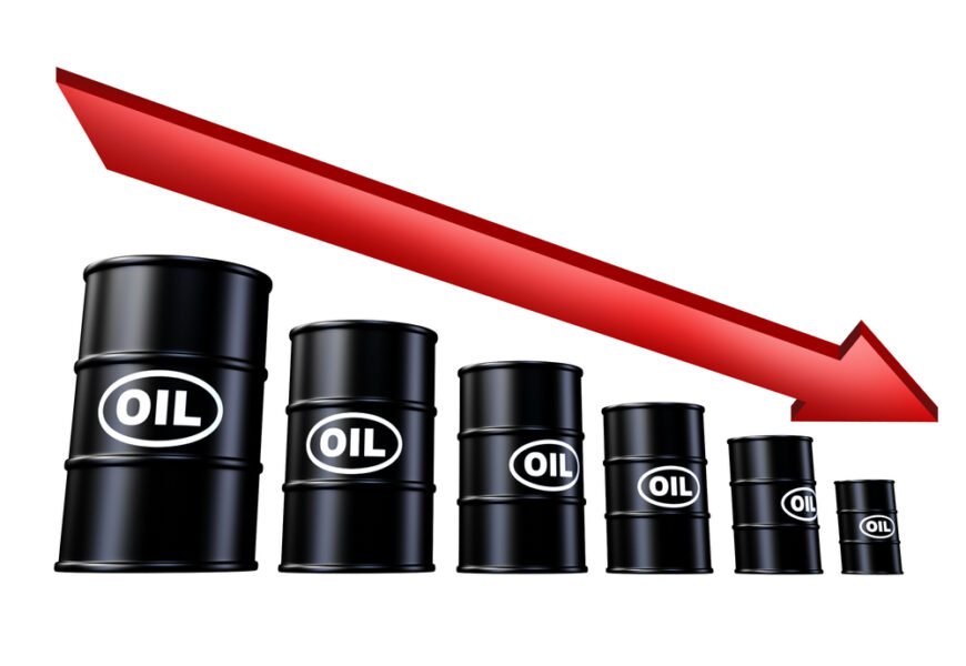 giá dầu thô sụp đổ